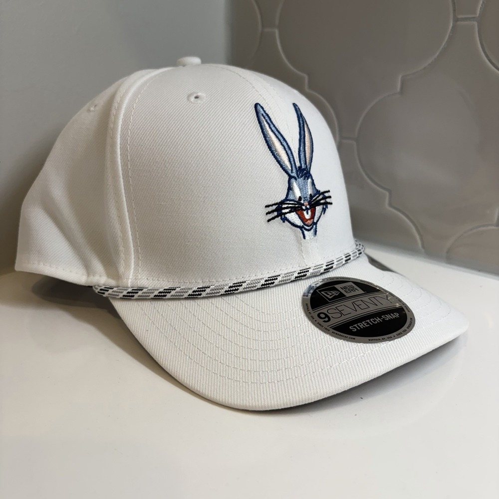 Bugs Bunny Looney Tunes New Era 9SEVENTY Blue Rope White Stretch Adjustable Hat